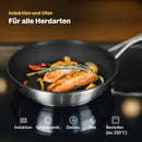 SILBERTHAL Bratpfanne Induktion 24 cm - Beschichtete Pfanne - Edelstahl - Für alle Herdarten - Ofenfest