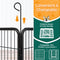 Yaheetech Welpenlaufstall 8 Gitter je 80 x 80 cm Freilaufgehege Welpenauslauf Hundelaufstall Tierlaufstall mit Tür für Hunde Wohnung & Garten