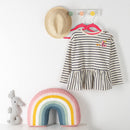 Blumtal 50er-Set Kleiderbügel für Kinder mit Samtbezug - Kinderkleiderbügel platzsparend, Baby Kleiderbügel samt für Kinderkleidung und Babykleidung, 360° drehbar, Pink