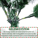 Yaheetech 152,5cm Künstlicher Weihnachtsbaum mit Schnee, Christbaum mit ca.450 Spitzen & Schnellaufbau Klappsystem, Schwer Entflammbarer Tannenbaum inkl. Metall Ständer für Weihnachten