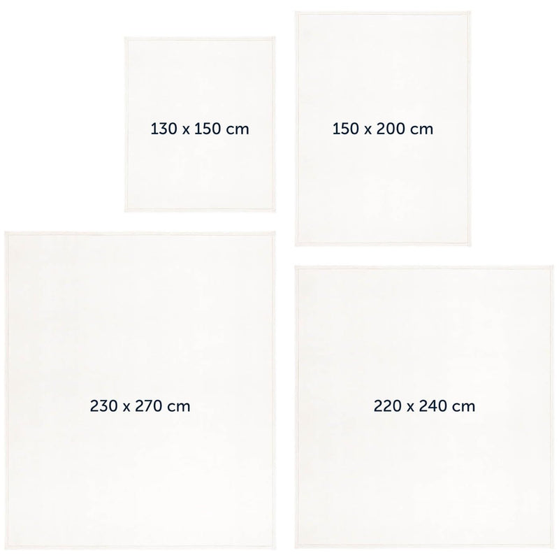 Blumtal Kuscheldecke aus Fleece - hochwertige Decke, Oeko-TEX® Zertifiziert in 220 x 240 cm, Kuscheldecke flauschig als Sofadecke, Tagesdecke oder Winterdecke, Off-White - weiß