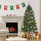 Juskys Künstlicher Weihnachtsbaum Talvi 180 cm mit Metall Ständer, naturgetreu, einfacher Aufbau, Tannenbaum Christbaum Weihnachtsdeko künstlich