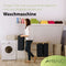 AMBIAVO® Wäschekorb 3 Fächer [schwarz, 100% Baumwolle, Bambus, 90 l Volumen] | Wäschesammler für Schmutzwäsche| Wäsche Sortiersystem | Wäschesortierer Holz | Wäschebox | laundry baskets