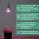 Parus by Venso LED Pflanzenlampe Vollspektrum Cultura LED Lampe E27 6W 60°, Wachstumslampe für Pflanzen wie Kräuter-, Gemüse- und Blühpflanzen, Parus Pflanzenlampe LED Vollspektrum Pflanzenlicht