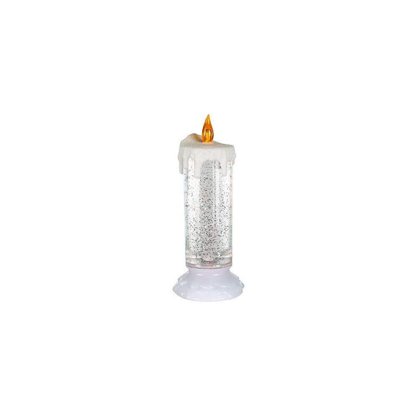 LED Kerze mit glitzernder Fluessigkeit und Farbwechsel