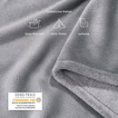 Blumtal Kuscheldecke aus Fleece - hochwertige Decke, Oeko-TEX® Zertifiziert in 270 x 230 cm, Kuscheldecke flauschig als Sofadecke, Tagesdecke oder Winterdecke, Grau